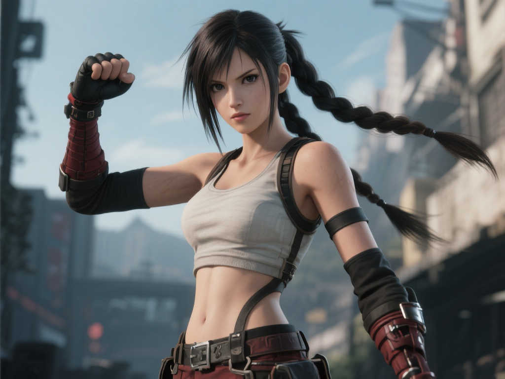 《FF7》官方展示蒂法建模:散发“时刻待命”的独特气场 《FF7》官方展示蒂法建模:散发“时刻待命”的独特气场